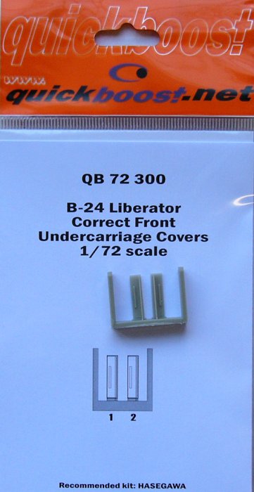1/72 B-24 Liberator correct front undercar.covers