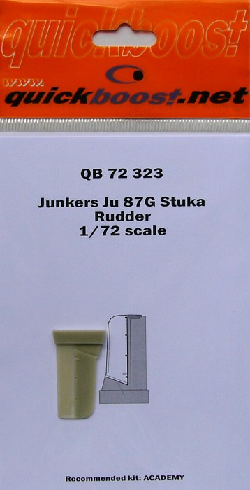 1/72 Ju 87G Stuka rudder  (ACAD)