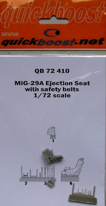 1/72 MiG-29A ejection seat with safety belts