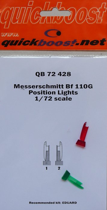 1/72 Bf 110G position lights (EDU)