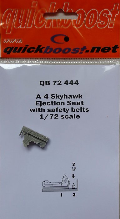 1/72 A-4 Skyhawk ejection seat with safety belts