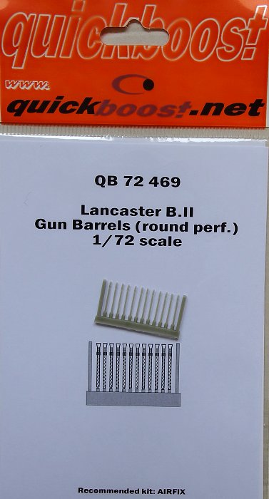 1/72 Lancaster B.II gun barrels round perf. (AIRF)