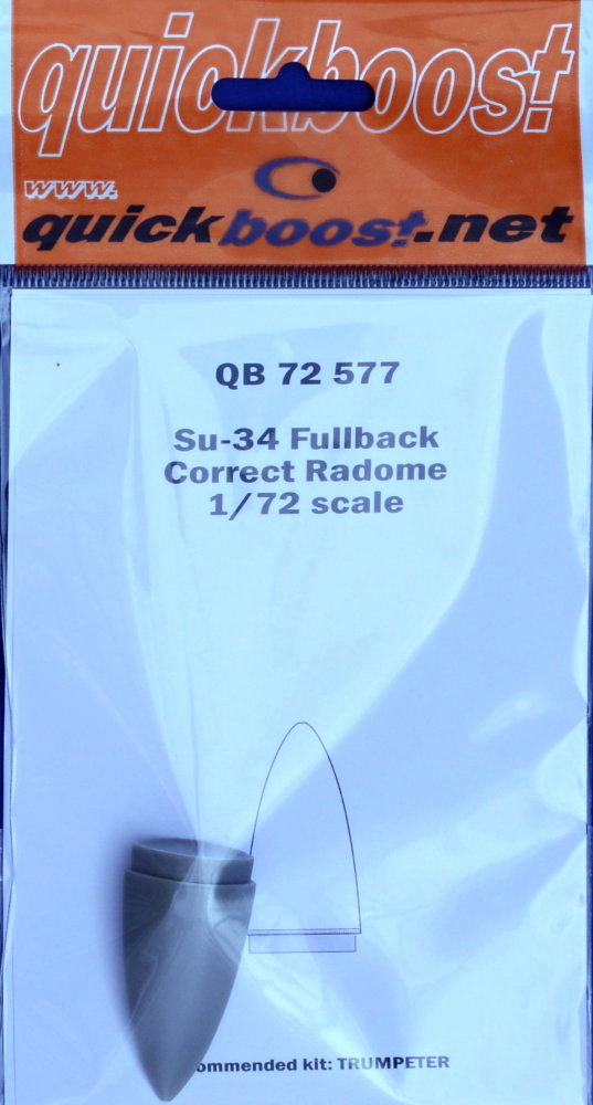 1/72 Su-34 fullback correct radome (TRUMP)