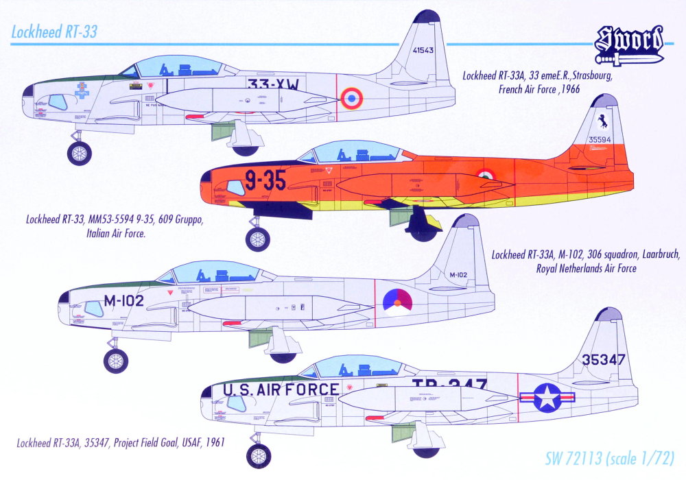 MODELIMEX Online Shop | 1/72 RT-33 Photo Reconnaissance Airplane (4x ...