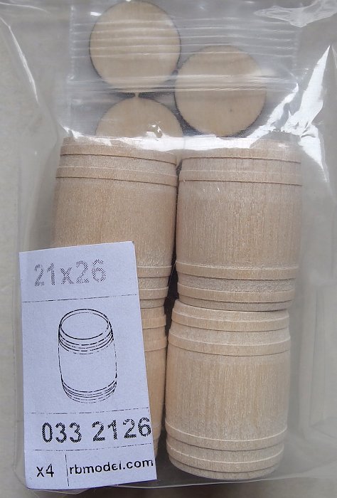 1/35 Wooden barrels - small (4 pcs.)