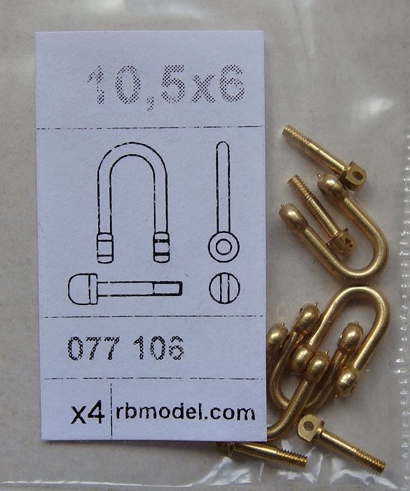 MODELIMEX Online Shop | 1/35 Shackles - type 1 - 10,5x6 (4 pcs.) | your ...
