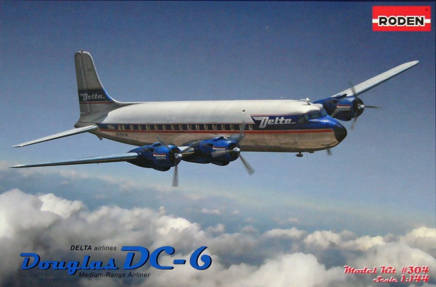1/144 Douglas DC-6 Delta (American Civil Plane)