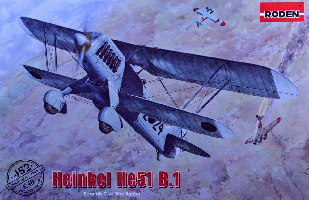 1/48 Heinkel He 51 B.1 German biplane fighter