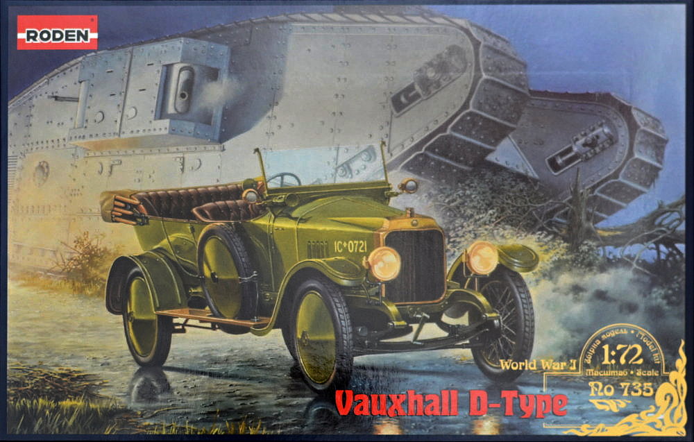 1/72 Vauxhall D-type British staff car WWI