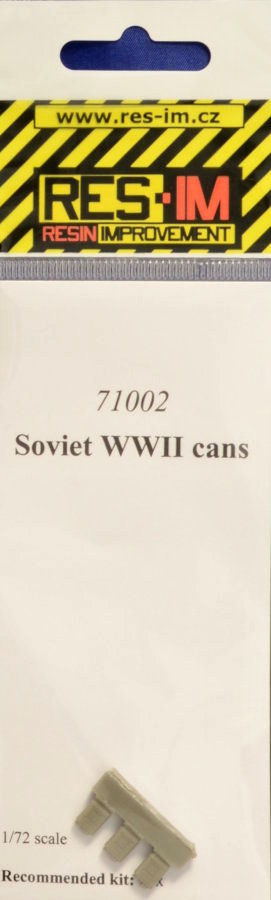 1/72 Soviet WWII cans (3 pcs.)