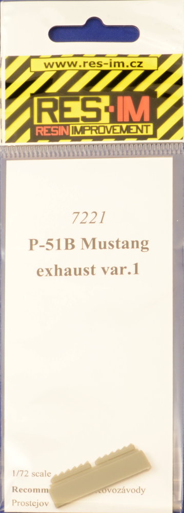 1/72 P-51B Mustang exhaust var.1 (KP)