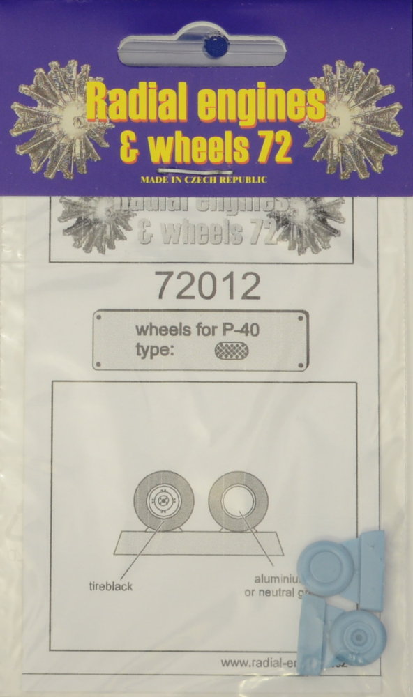 1/72 P-40 wheels - tread design