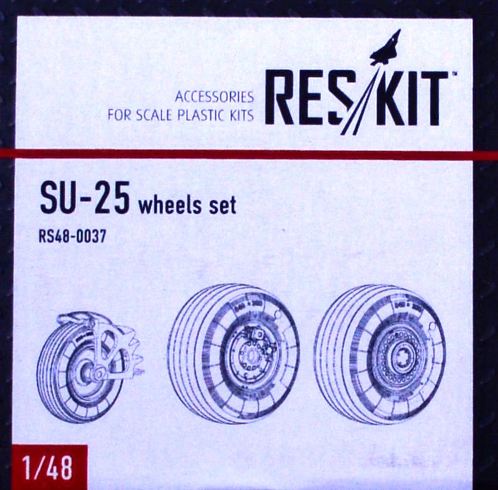 Su-25 wheels set 1/48 ResKit RS48-0037 Resin Upgrade set