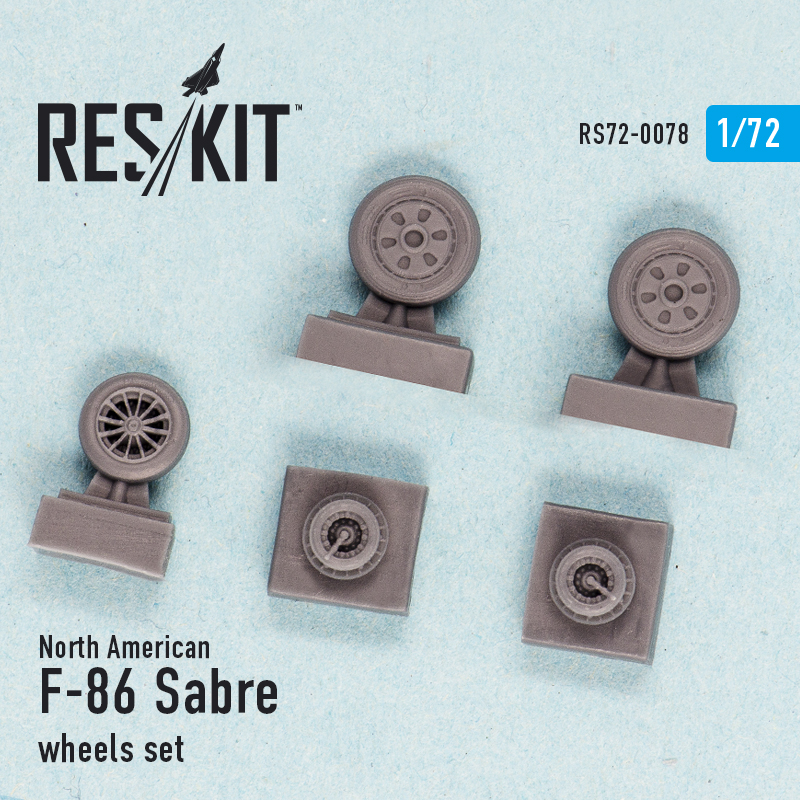 1/72 N.A. F-86 Sabre wheels set (AIRF,ACAD,HAS)