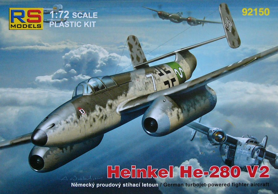 1/72 Heinkel He-280 V2 (4x Luftwaffe camo)