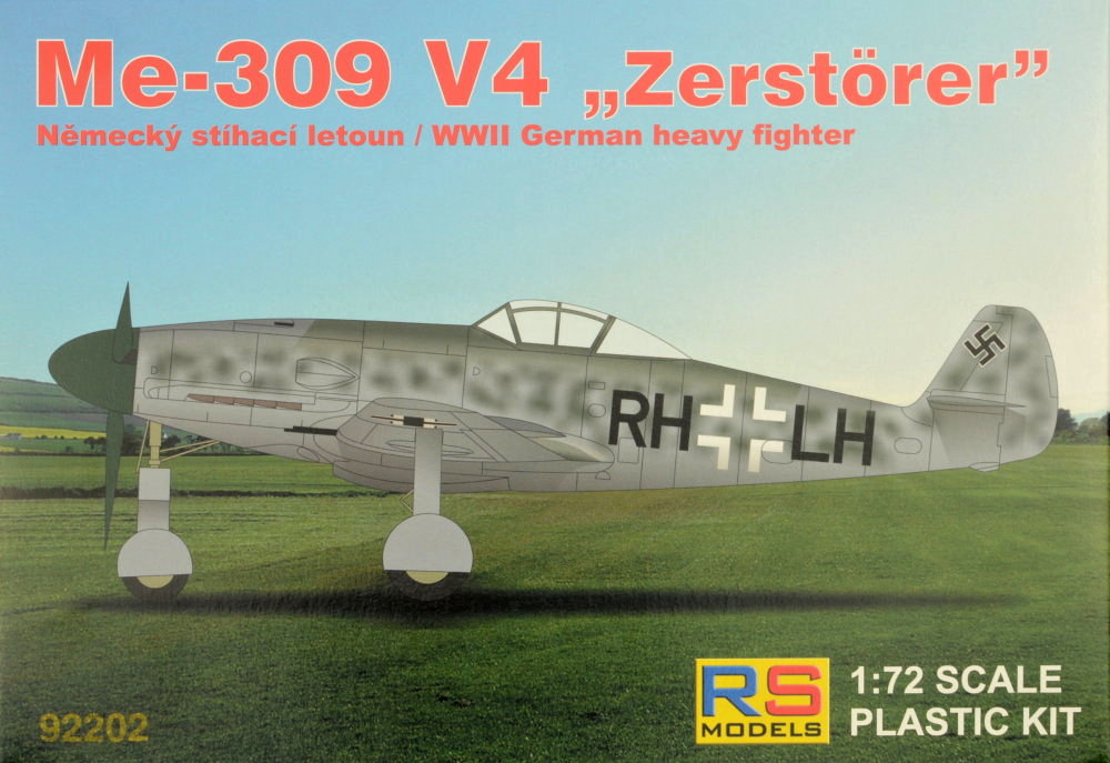 1/72 Me-309 V4 'Zerstörer' Heavy Fighter (4x camo)