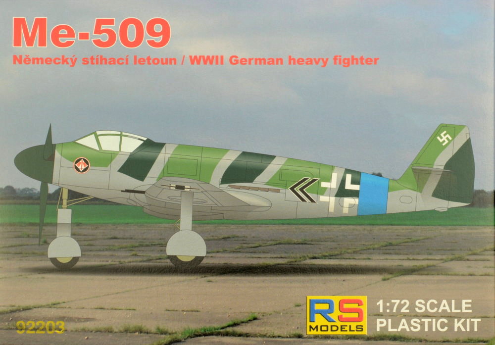 1/72 Me-509 German WWII Heavy Fighter (4x camo)