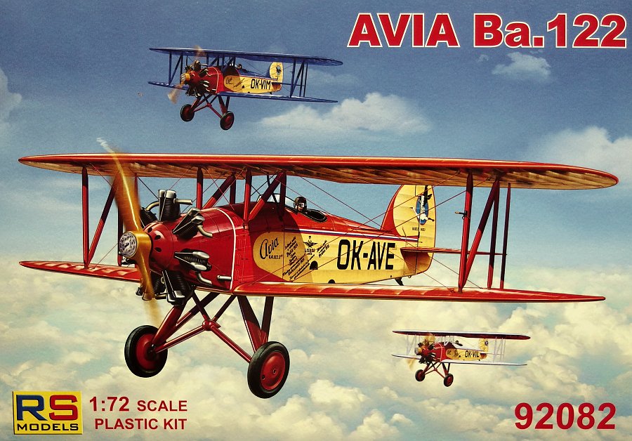 1/72 Avia Ba.122 (3x camo versions, 1936)