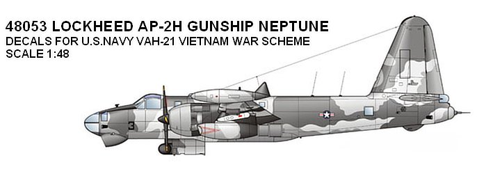 MODELIMEX Online Shop | 1/48 Lockheed AP-2H Gunship Neptune (USN,VAH-21 ...