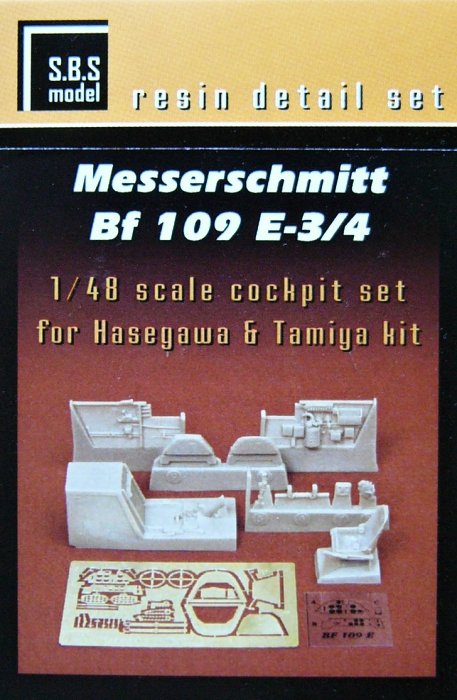 1/48 Messerschmitt Bf-109E cockpit set (HAS/TAM)