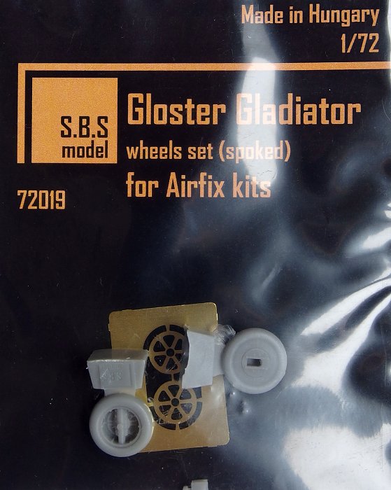 1/72 Gloster Gladiator wheels set - spoked (AIRF)