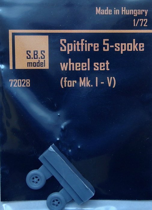 1/72 Spitfire 5-spoke wheel set (for Mk.I-V)