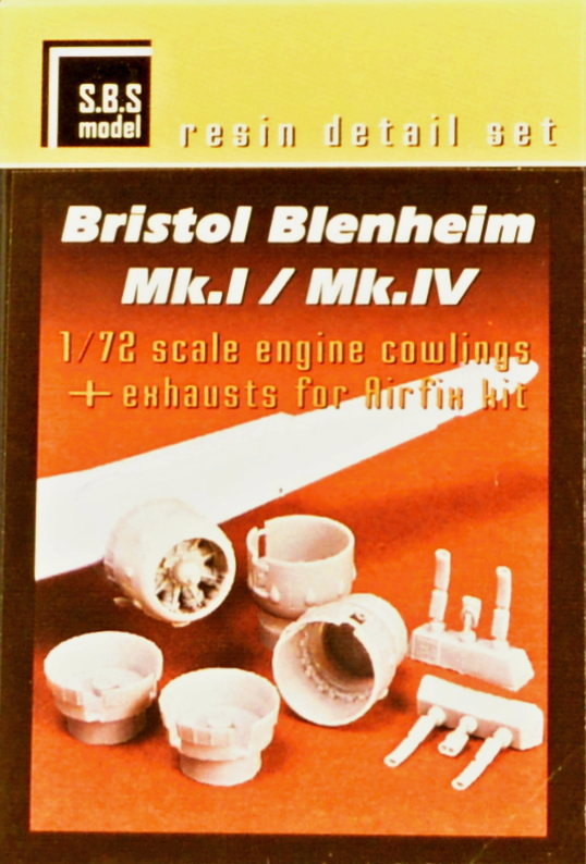 1/72 Br.Blenheim Mk.I/IV engine cowlings&exhausts