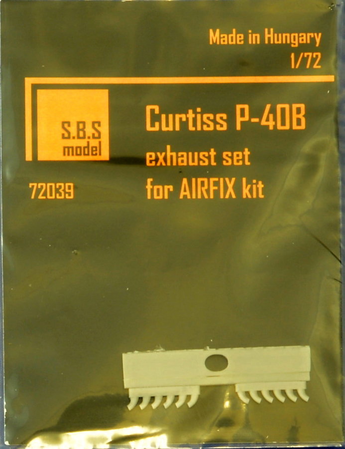 1/72 Curtiss P-40B Exhaust set (AIRFIX)