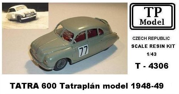 1/43 TATRA 600 Tatraplan (model 1948-49)
