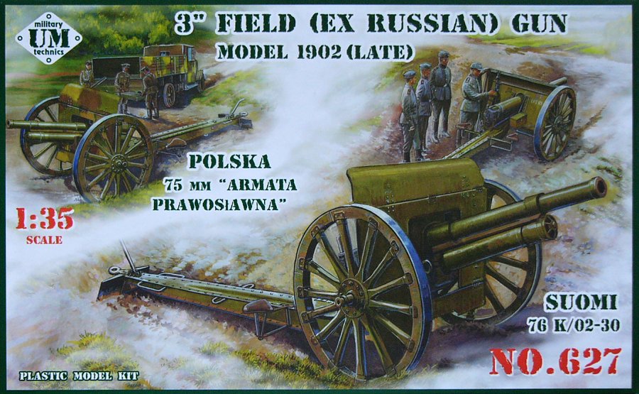 1/35 3'' Field (ex Russian) Gun model 1902 (late)