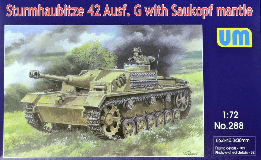 1/72 Sturmhaubitze 42 Ausf. G w/ Saukopf mantle