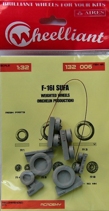 1/32 F-16I Sufa weighted wheels  (ACAD)