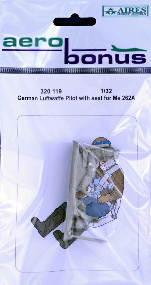 1/32 German Luftwaffe Pilot w/ seat for Me 262A