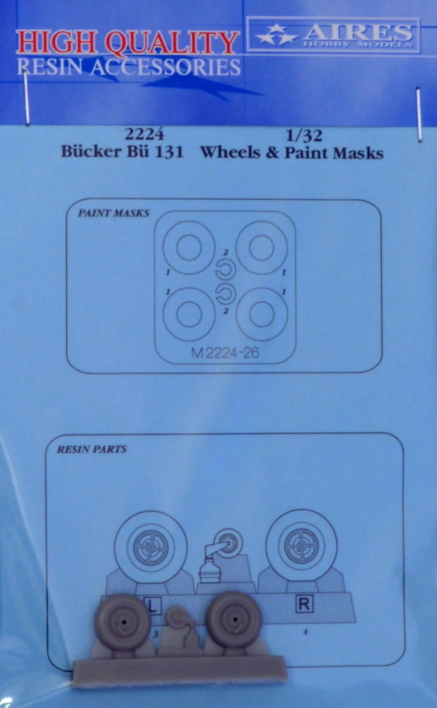 1/32 Bucker Bu 131 wheels & paint masks
