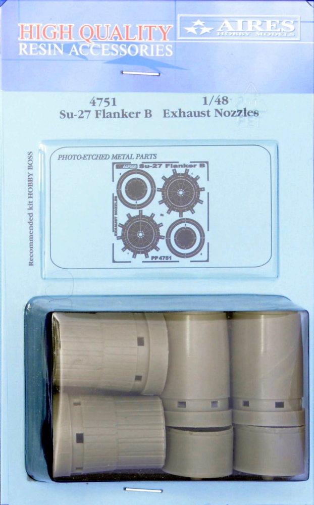 1/48 Su-27 Flanker B exhaust nozzles (HOBBYB)