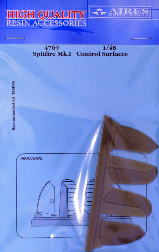 1/48 Spitfire Mk.I control surfaces (TAM)
