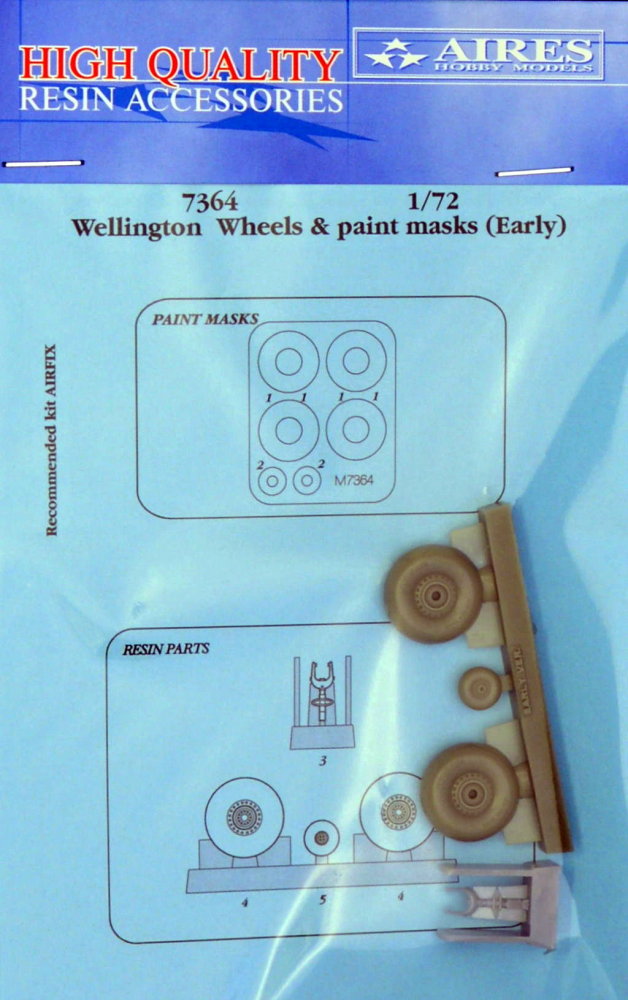 1/72 Wellington (early) wheels&paint masks (AIRF)