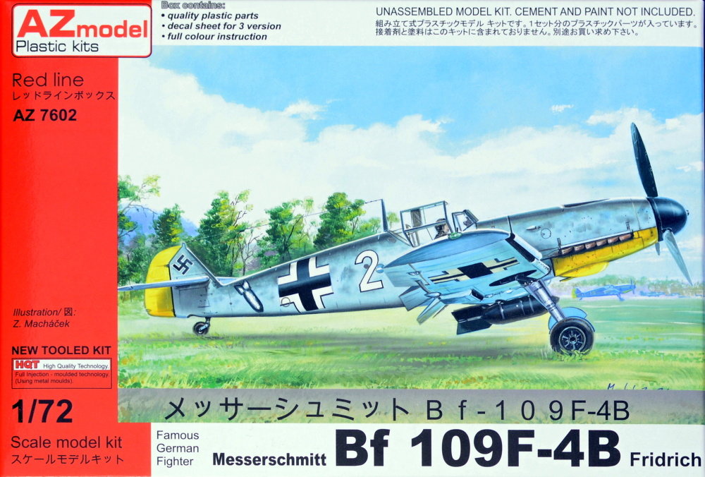 1/72 Messerschmitt Bf 109F-4B Fridrich (3x camo)