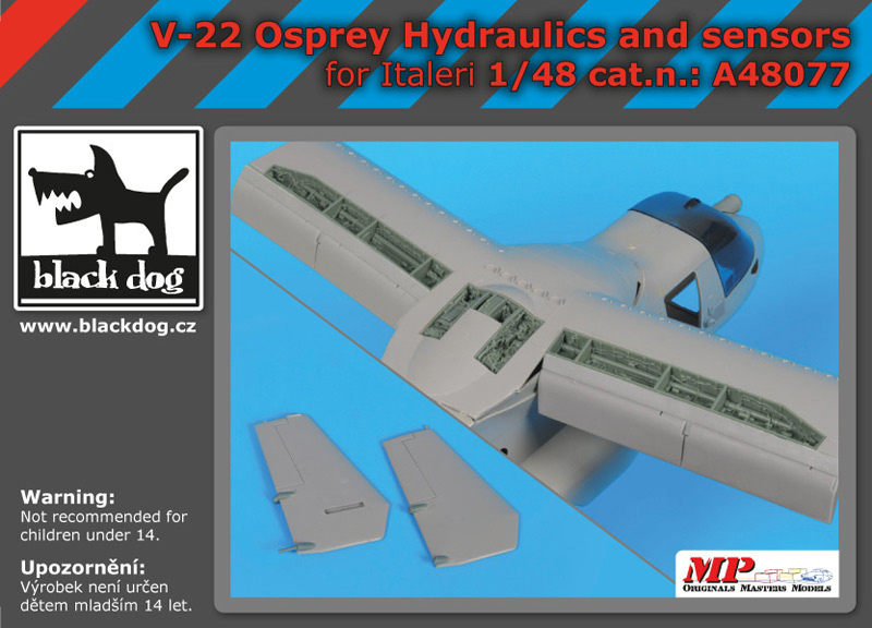 1/48 V-22 Osprey hydraulics & sensors (ITALERI)