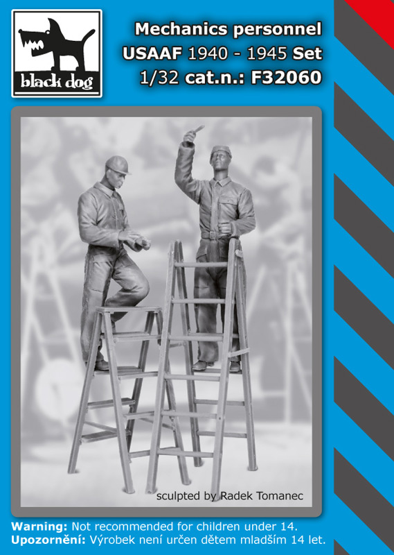1/32 Mechanics personnels USAAF 1940-45 (2 fig.)