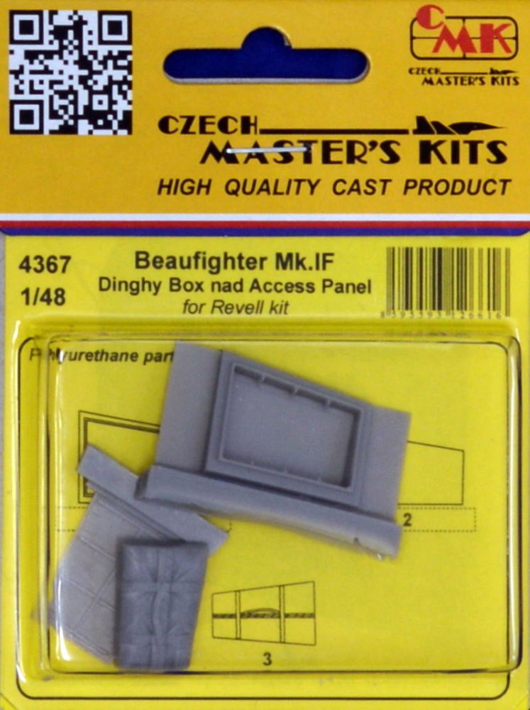 1/48 Beaufighter TF Mk.X Dinghy Box & Access Panel