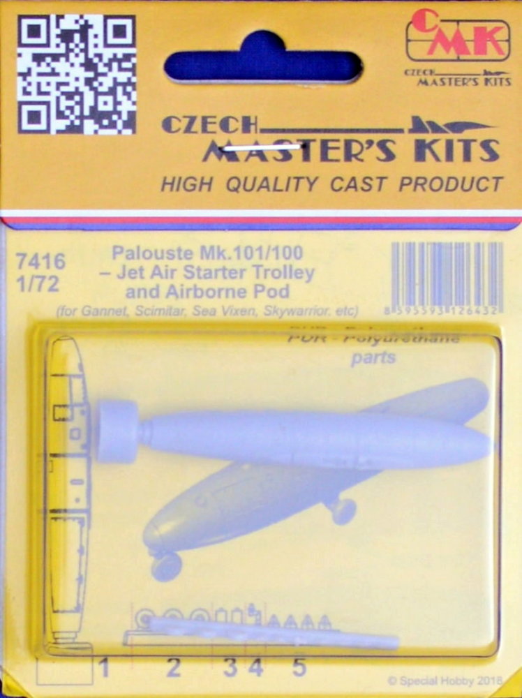 1/72 Palouste Mk.101/100 Starter Trolley&Airb.Pod