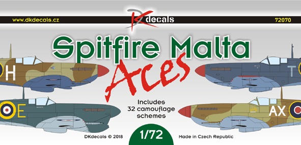 1/72 Malta Spitfire ACES (32x camo)