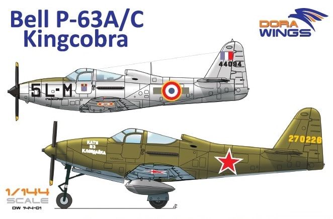 1/144 Bell P-63A/C Kingcobra (9x camo)
