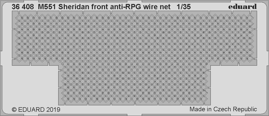 SET M551 Sheridan front anti-RPG wire net (TAM)