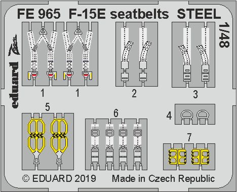 1/48 F-15E seatbelts STEEL (G.W.H.)