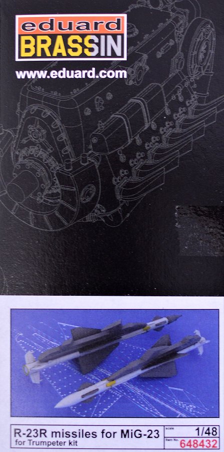 BRASSIN 1/48 R-23R missiles for MiG-23 (EDU/TRUMP)