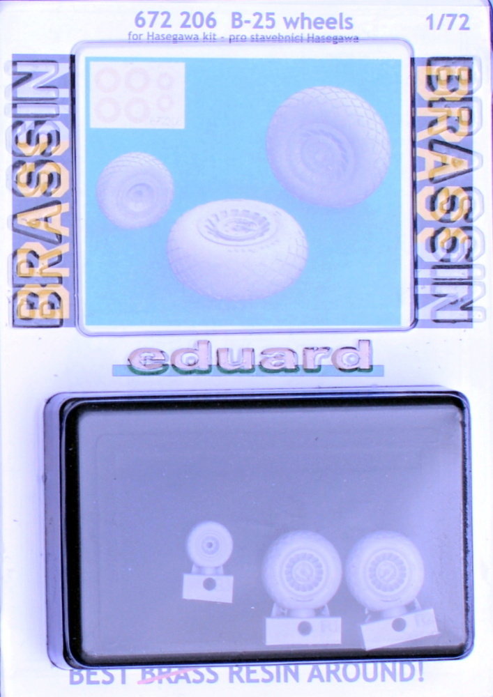 BRASSIN 1/72 B-25 wheels (HAS)