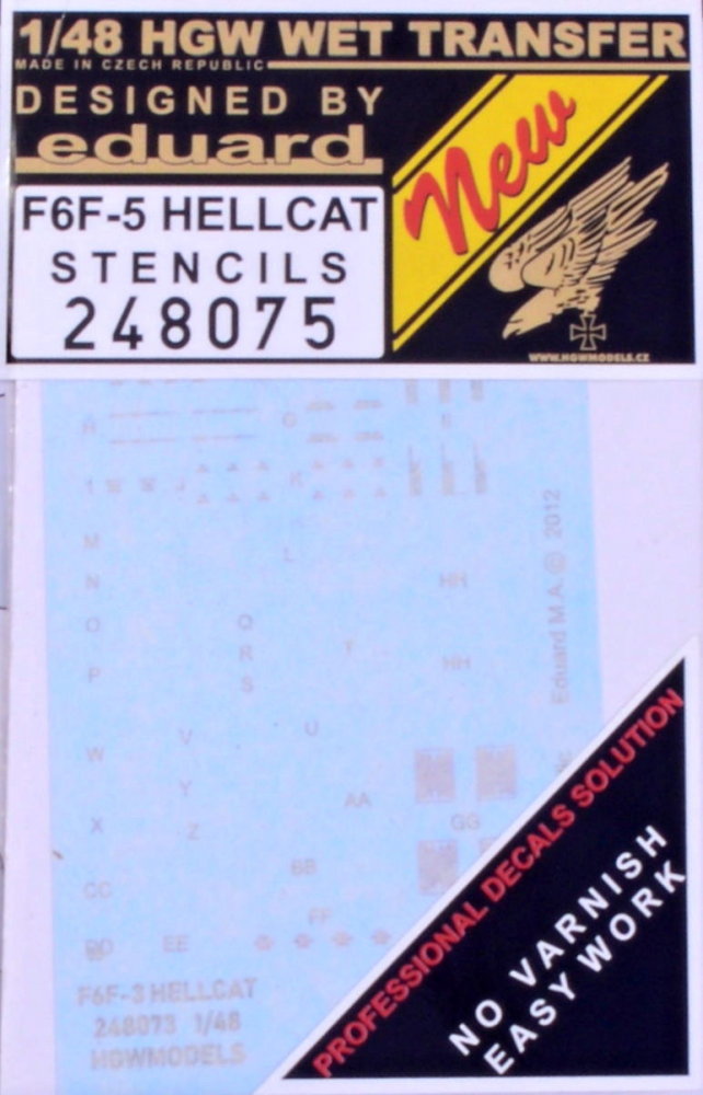 1/48 STENCILS F6F-5 Hellcat