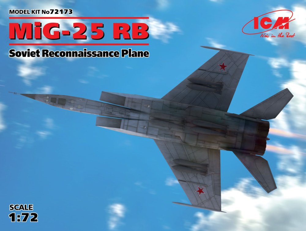 1/72 MiG-25 RB Soviet Reconnaiss.Plane (4x camo)